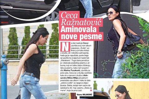svet magazin ceca raznatovic aminovala nove pesme maj 2011