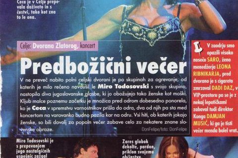 Predbozicni vecer u Celju (koncert Cece)
