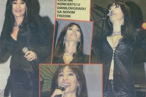 Ceca na koncertu u Danilovgradu sa novom frizurom