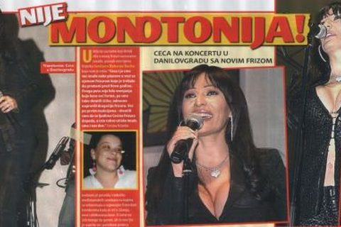 Ceca koncert u Crnoj Gori