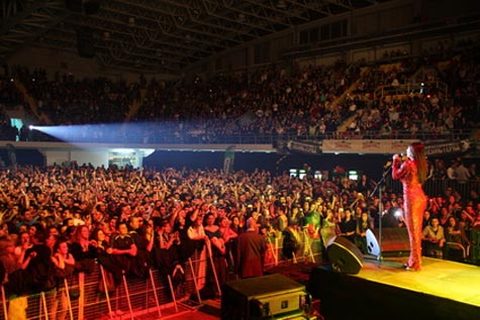 Ceca na koncertu u Makedoniji, Skoplje, Novembar 2010